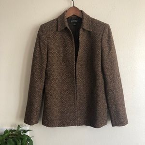 VINTAGE Wool blend unstructured jacket or blazer